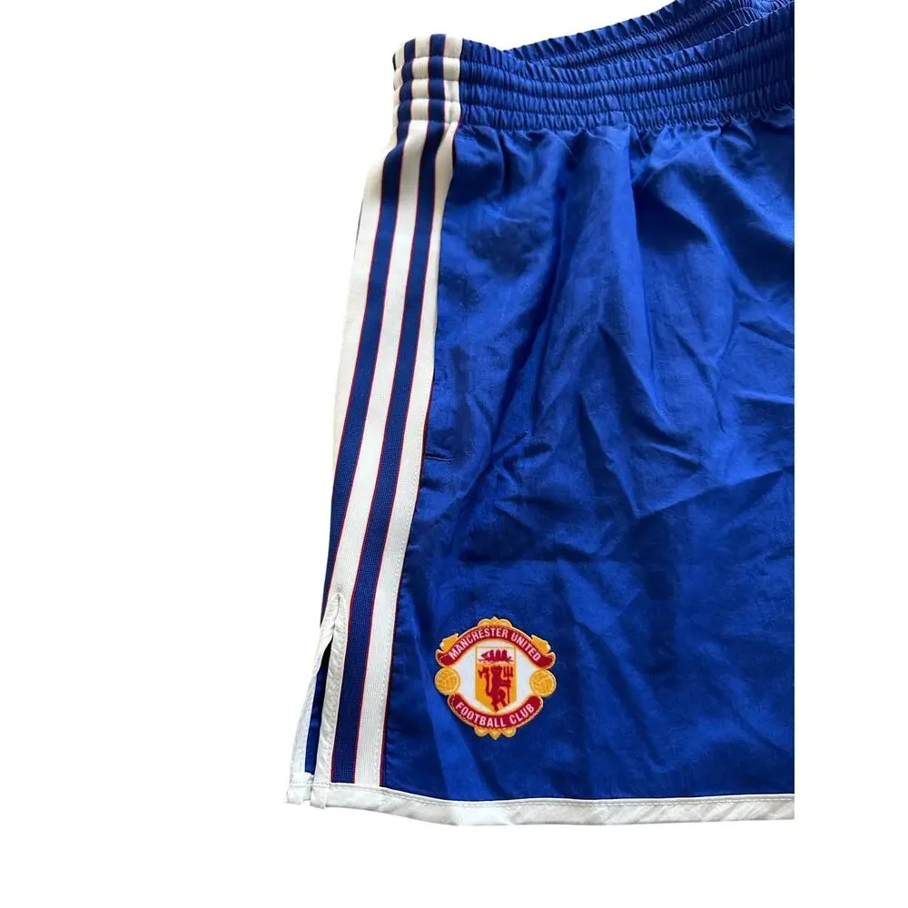 Adidas Manchester United Retro Blue Shorts in 2XL
